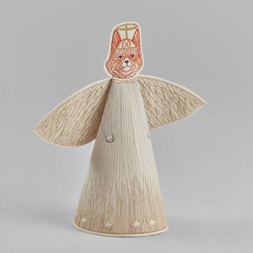 coralandtusk tree topper angel fox 1