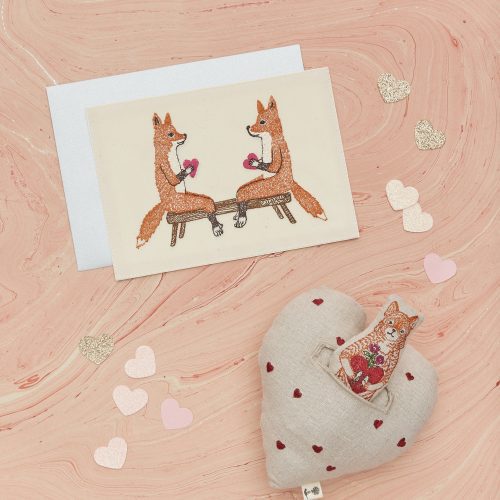 coralandtusk valentines foxes