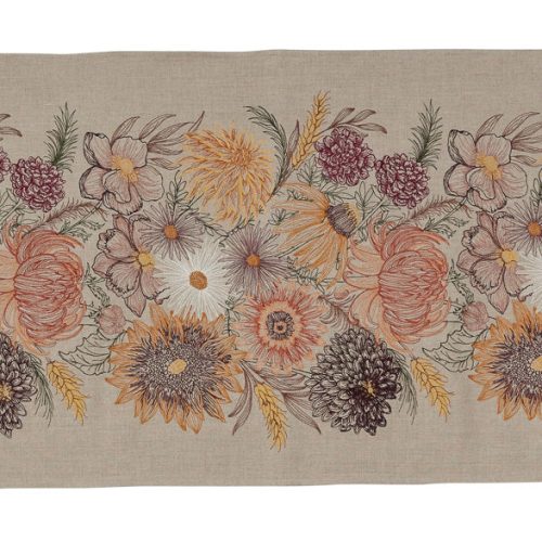 table runner autumn blossoms full